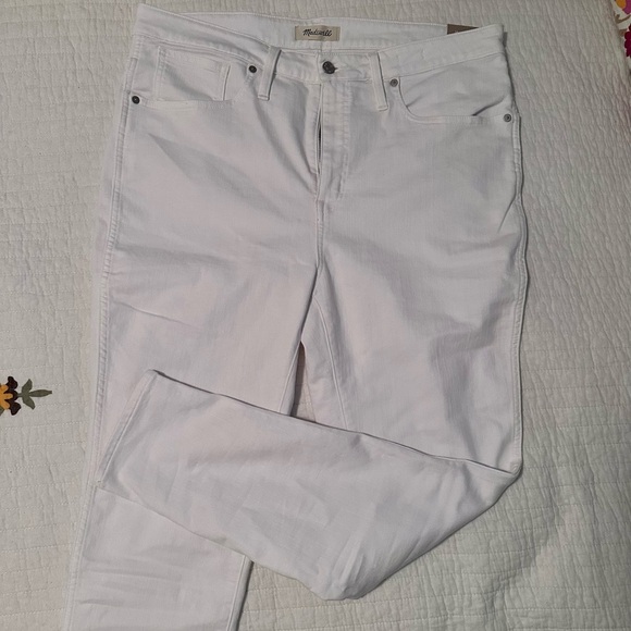 Madewell Plus High-Rise Skinny Jeans in Pure White 16w - Picture 3 of 6